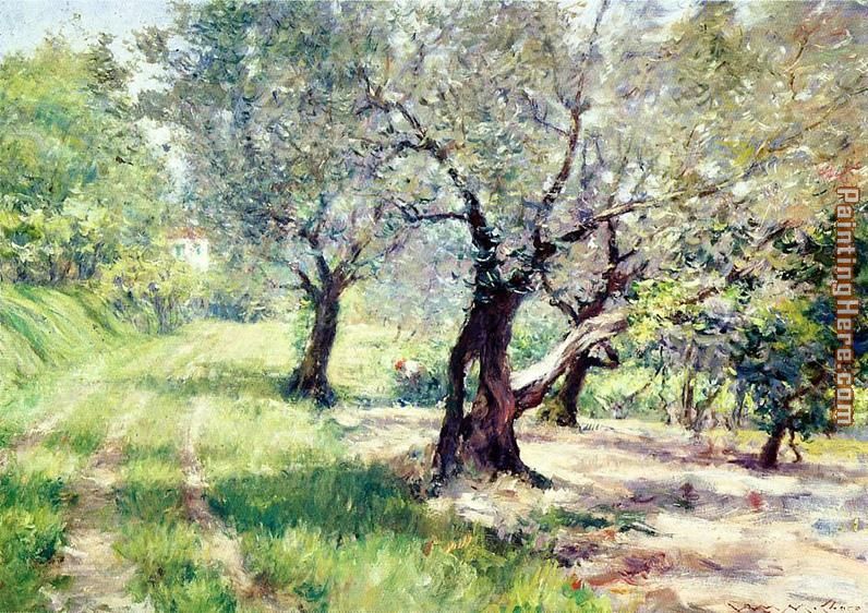 The Olive Grove painting - William Merritt Chase The Olive Grove art painting